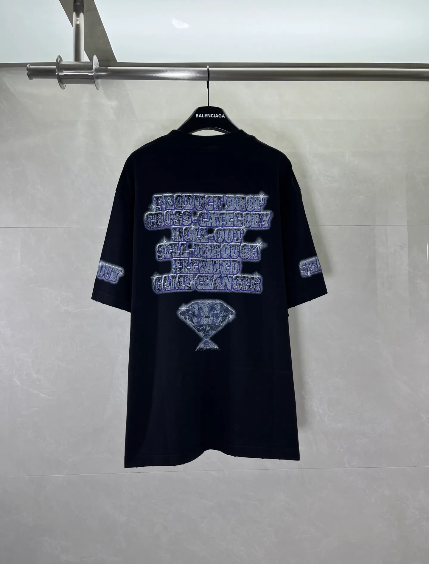 P125💰 -BALENCIAGA- Retro T 300 . 16 Dark Blue Dark Blue Os Same Style ：Black Size：XS L 8232